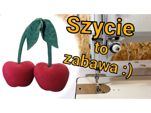 Wiśnie - uszyj własnego pluszaka